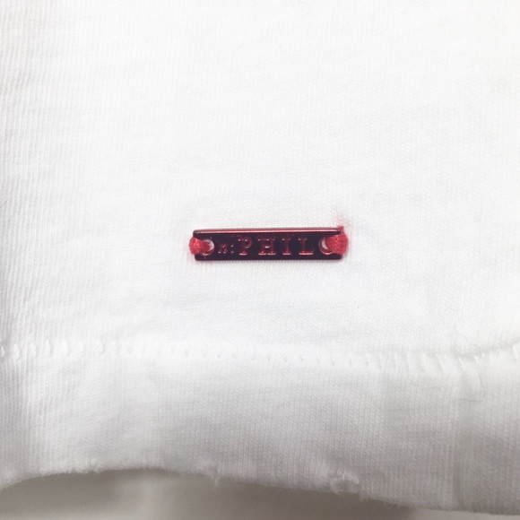 N:Philanthropy XS Distressed White Fisou Fisou Tee - Picture 4 of 5